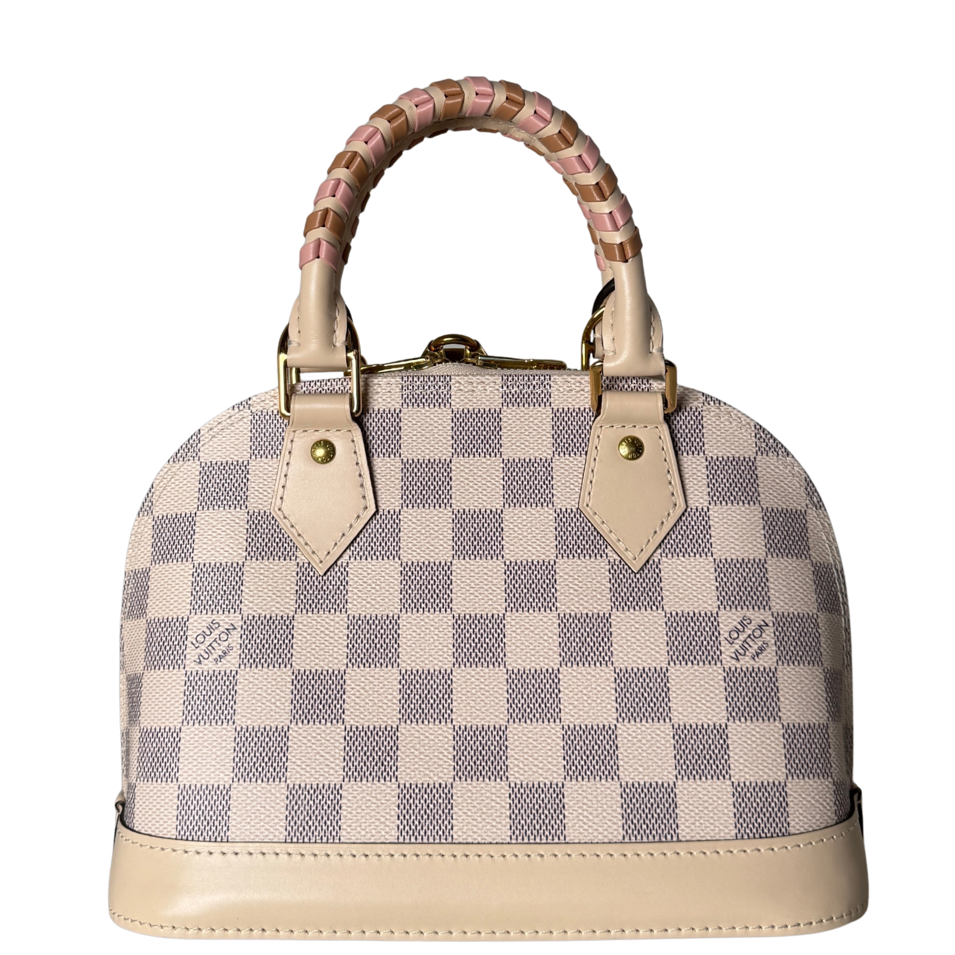 Louis Vuitton Damier Azur Canvas Braided Alma BB Beige / neuwertig Louis Vuitton