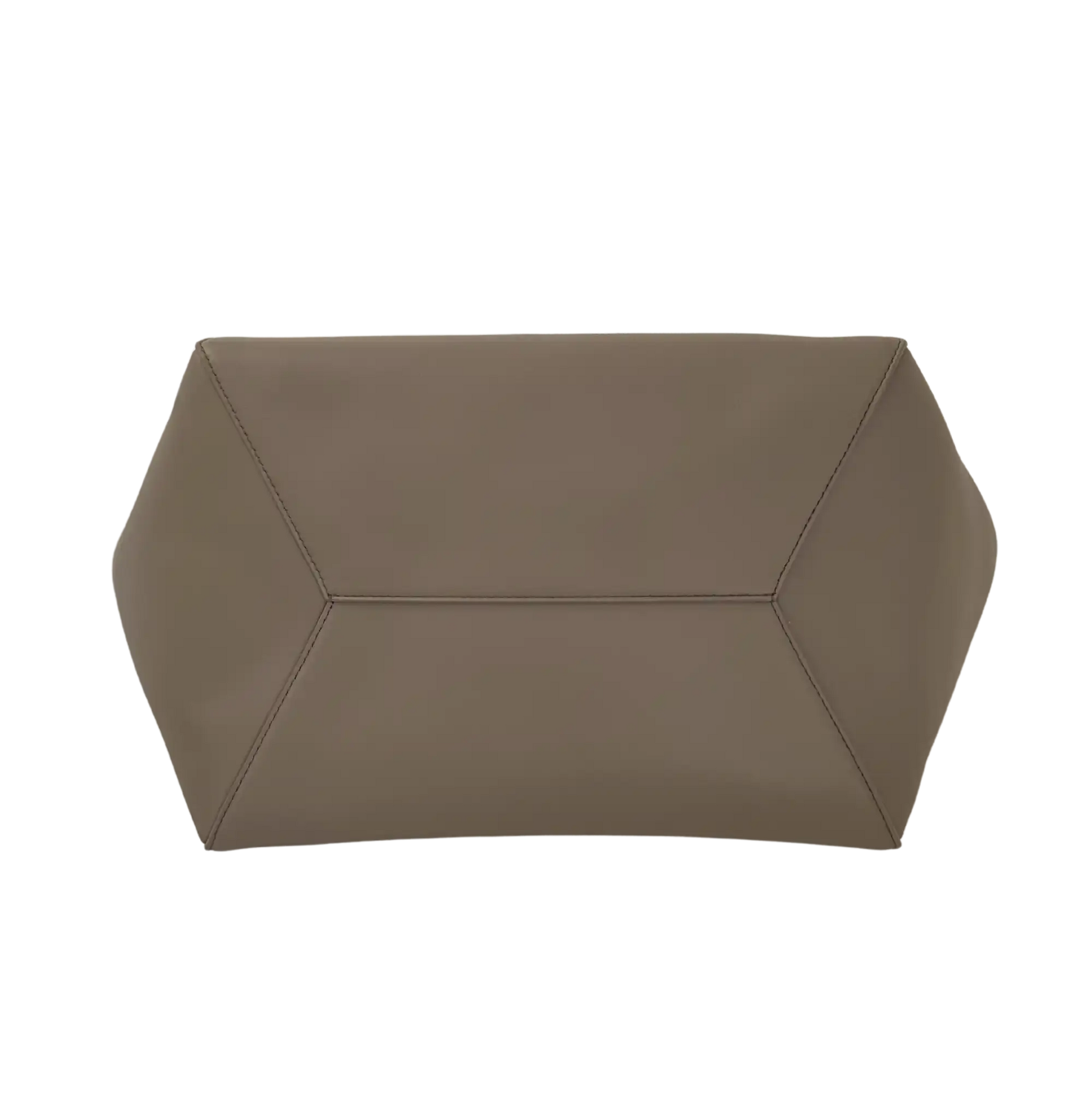 Brunnello Cucinelli BC Duo-Tasche aus Kalbsleder mit Monili taupe / neuwertig Brunello Cucinelli
