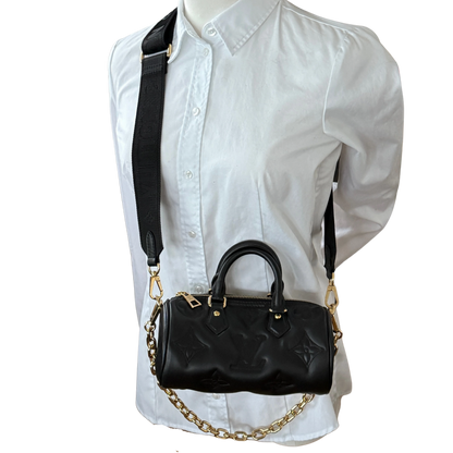 Louis Vuitton Papillon BB Bubblegram Handtasche Schwarz / neuwertig Louis Vuitton