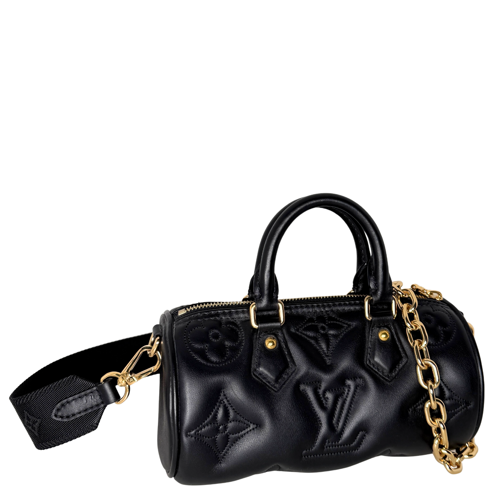 Louis Vuitton Papillon BB Bubblegram Handtasche Schwarz / neuwertig Louis Vuitton