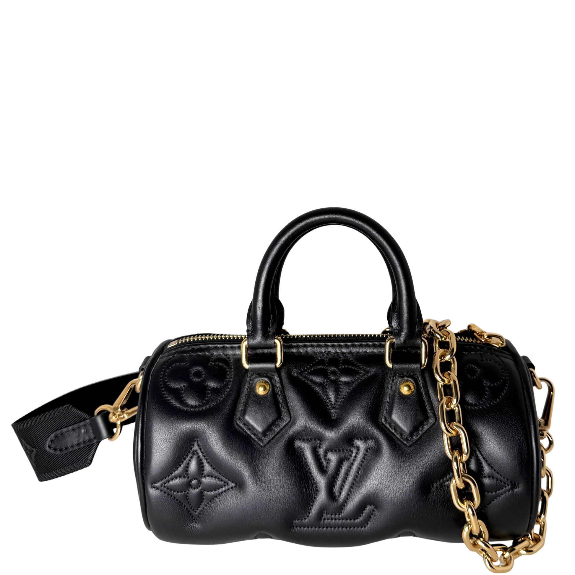 Louis Vuitton Papillon BB Bubblegram Handtasche Schwarz / neuwertig Louis Vuitton
