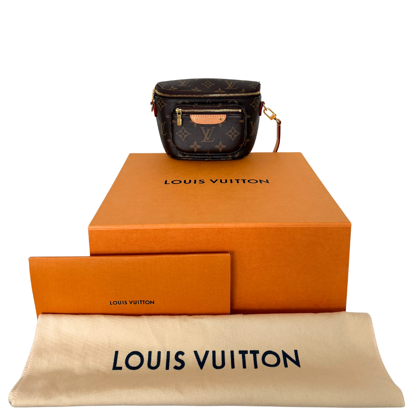 Louis Vuitton Mini Bumbag Monogram Canvas M82335 Braun / neuwertig Louis Vuitton