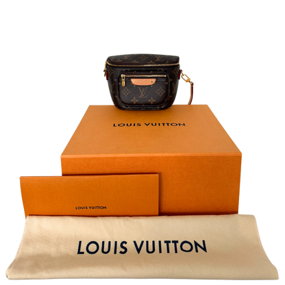 Louis Vuitton Mini Bumbag Monogram Canvas M82335 Braun / neuwertig Louis Vuitton