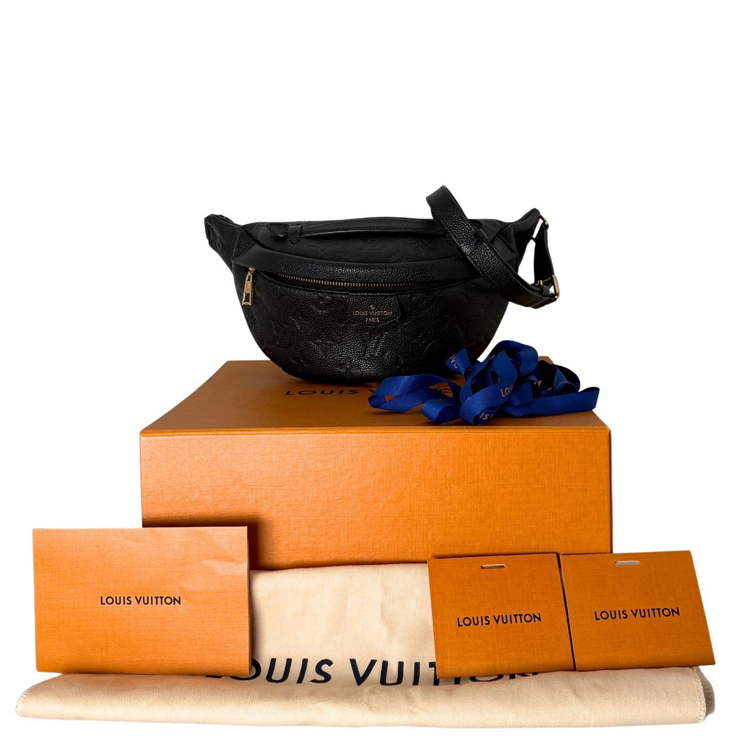 Louis Vuitton Bumbag Monogram Empreinte Schwarz Fullset / sehr gut