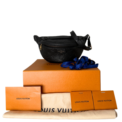 Louis Vuitton Bumbag Monogram Empreinte Schwarz Fullset / sehr gut