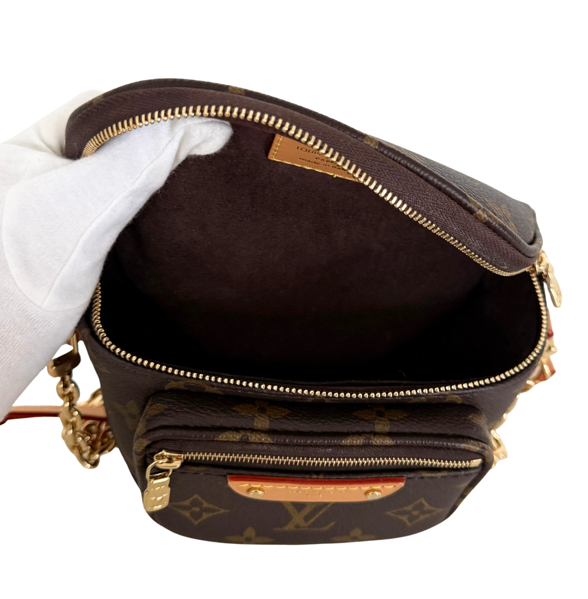 Louis Vuitton Mini Bauchtasche Monogram Canvas M82335 Braun / neuwertig Louis Vuitton