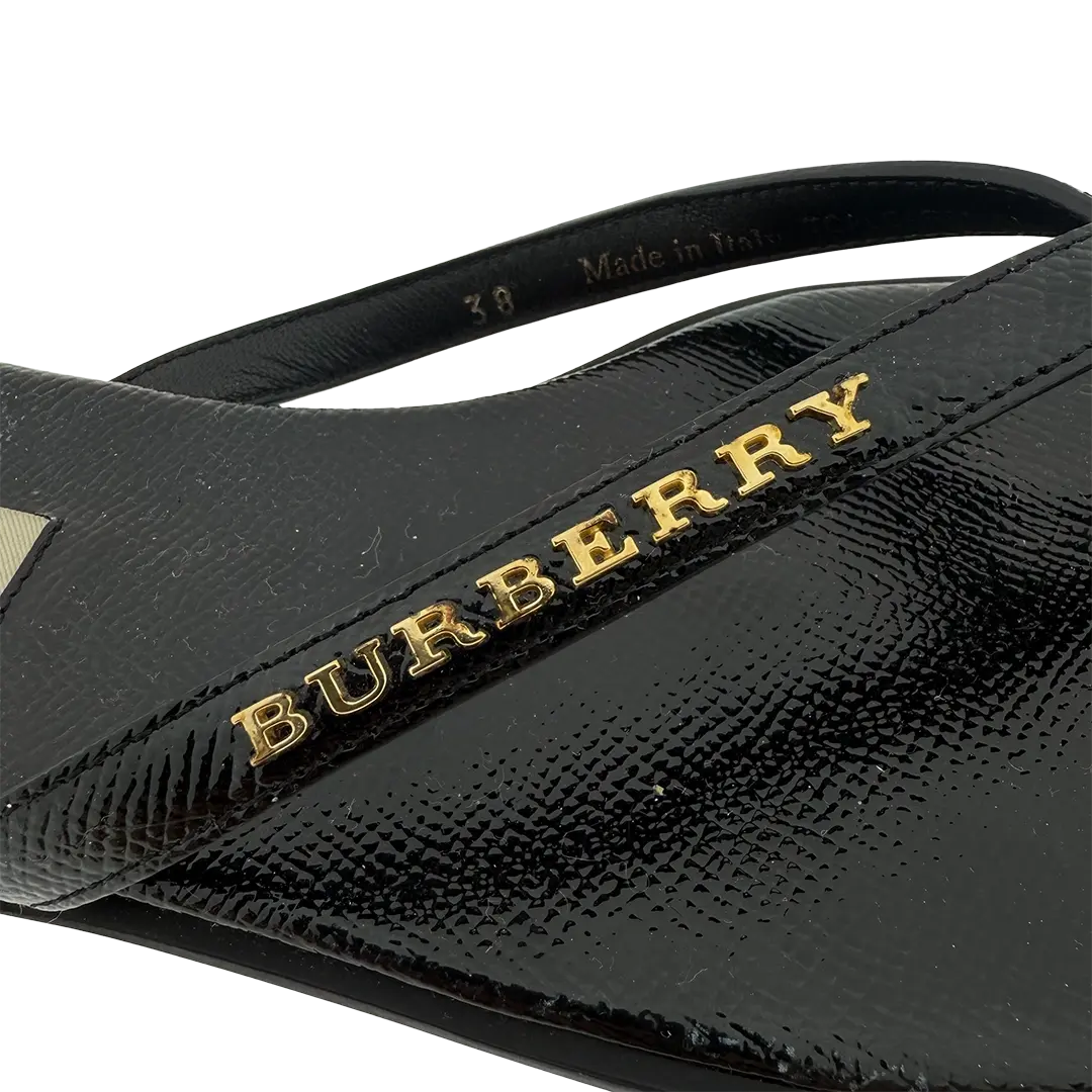 Burberry Flip Flops Größe 38 / ungetragen Burberry