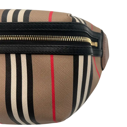 Burberry Icon Stripe Nova Check Sonny Gürteltasche / Sehr gut Burberry