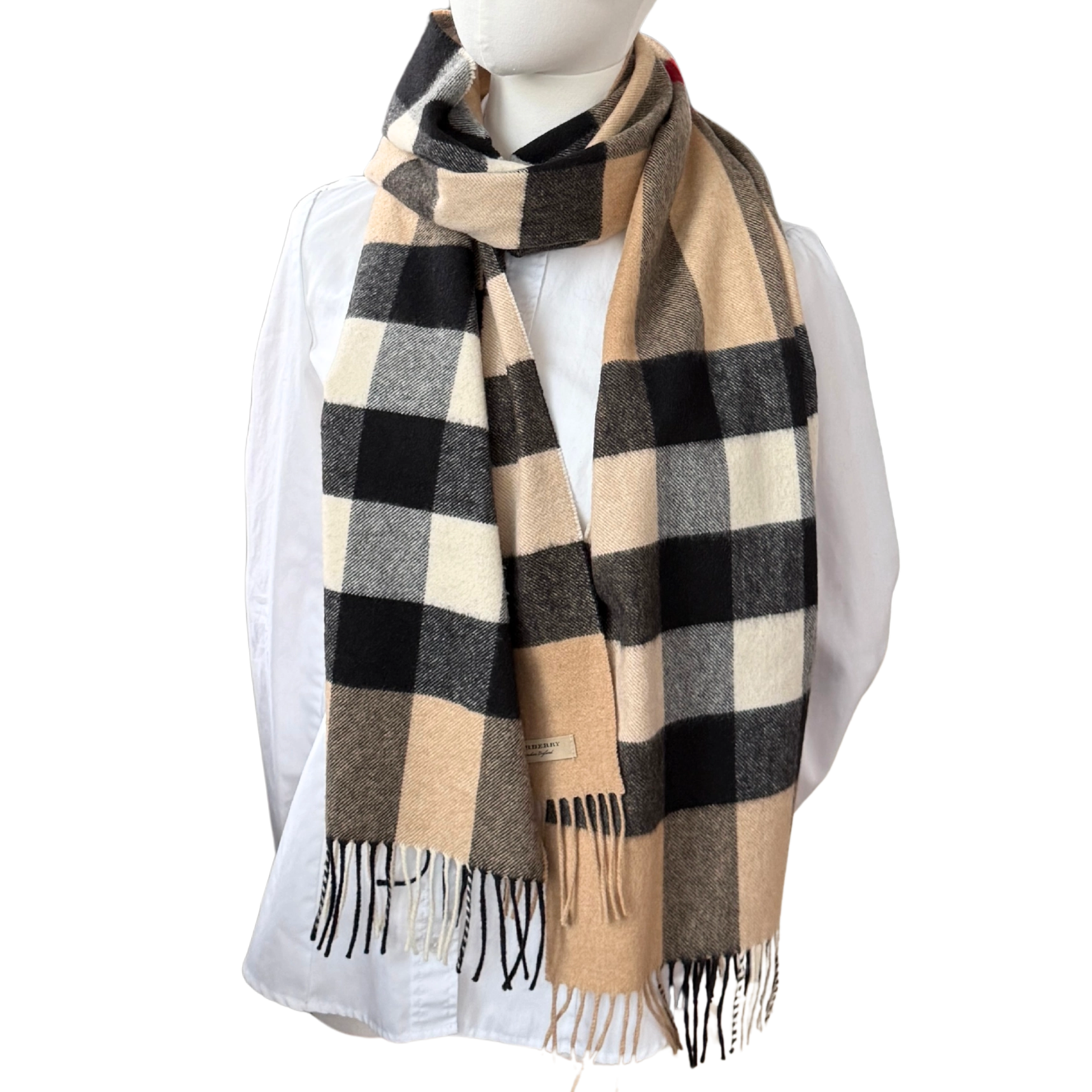 Burberry Kaschmir Schal Beige / neuwertig Burberry