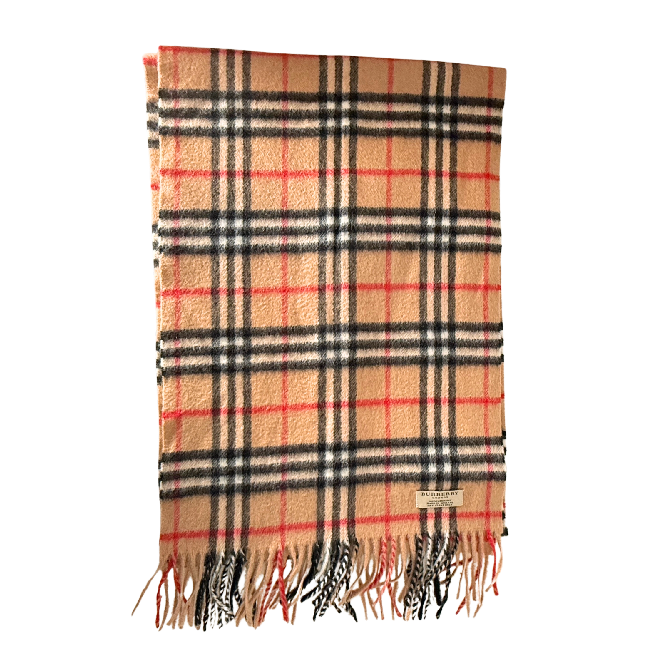 Burberry Classic Check Kaschmirschal Beige / neuwertig