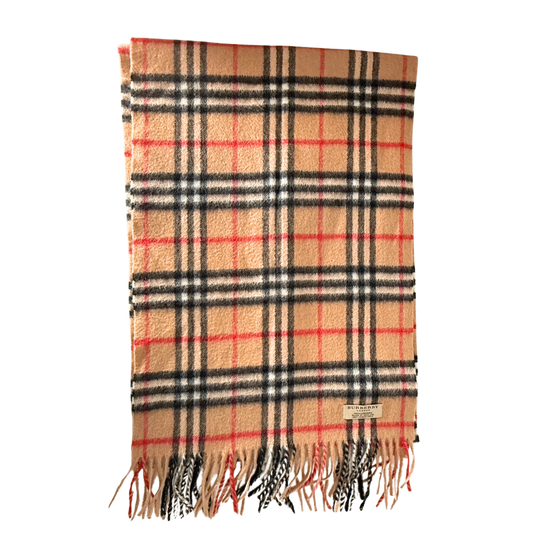 Burberry Classic Check Kaschmirschal Beige / neuwertig