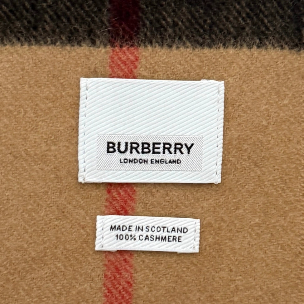 Burberry Kaschmir Schal Beige Braun / neuwertig Burberry