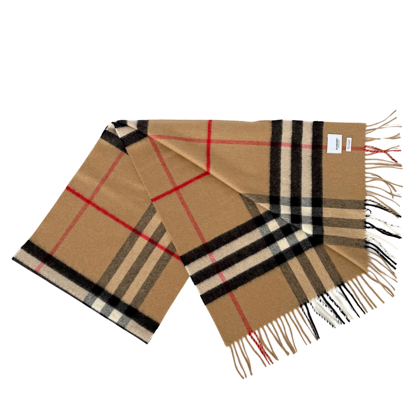 Burberry Kaschmir Schal Beige Braun / neuwertig Burberry