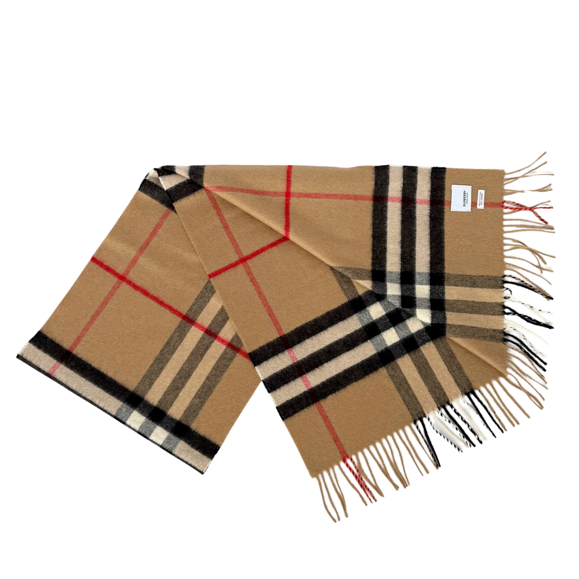 Burberry Kaschmir Schal Beige Braun / neuwertig Burberry