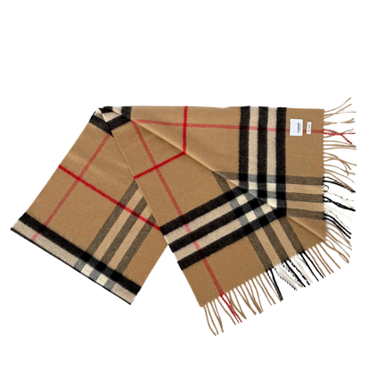 Burberry Kaschmir Schal Beige Braun / neuwertig Burberry
