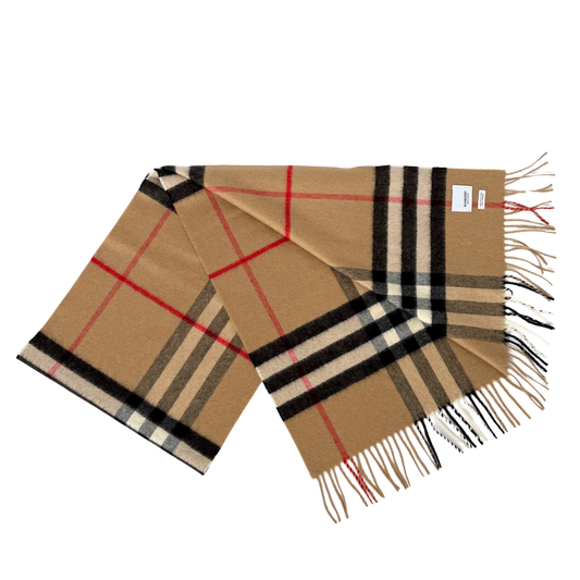 Burberry Kaschmir Schal Beige Braun / neuwertig Burberry