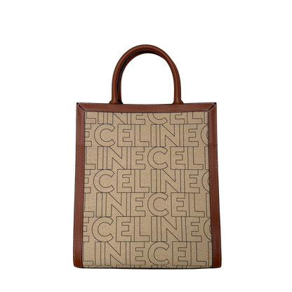 Céline Cabas Vertical Logo Tote Bag Beige / neuwertig CELINE