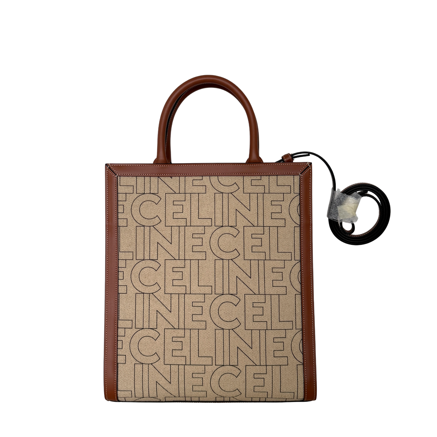 Céline Cabas Vertical Logo Tote Bag Beige / neuwertig CELINE