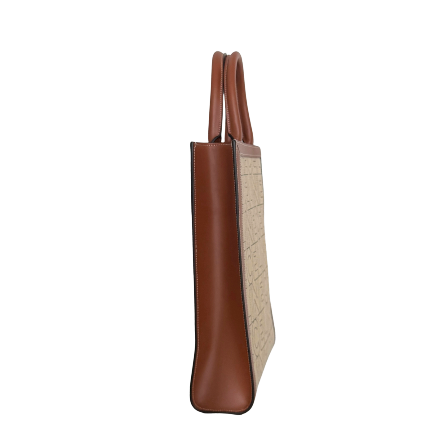 Céline Cabas Vertical Logo Tote Bag Beige / neuwertig CELINE