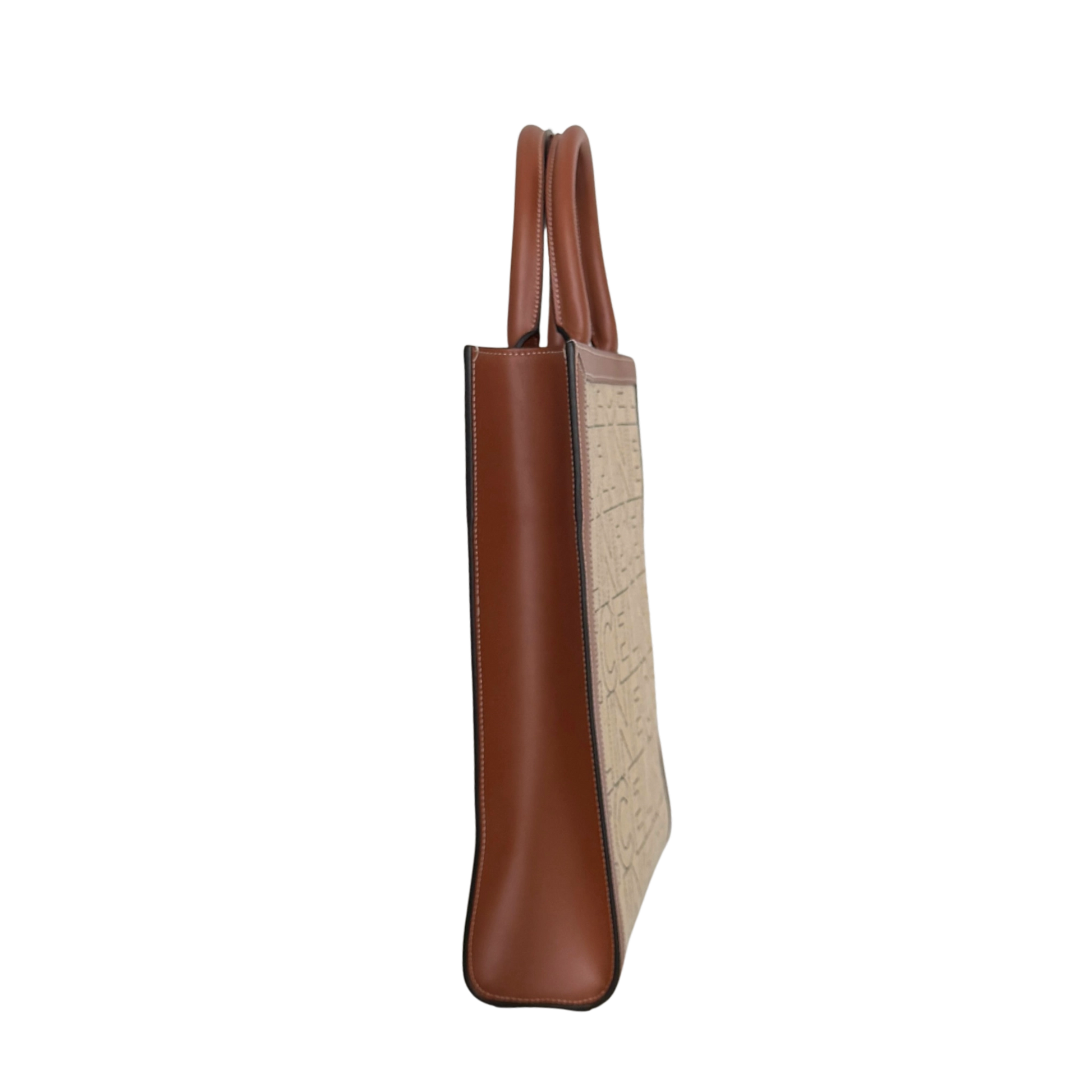 Céline Cabas Vertical Logo Tote Bag Beige / neuwertig CELINE