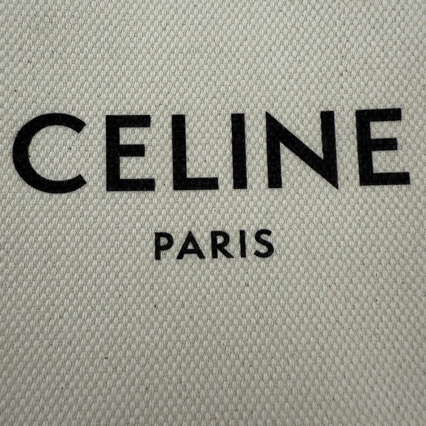 Céline Mini Vertical Cabas Handtasche aus Canvas und Leder Beige / neuwertig Echtheitscheck