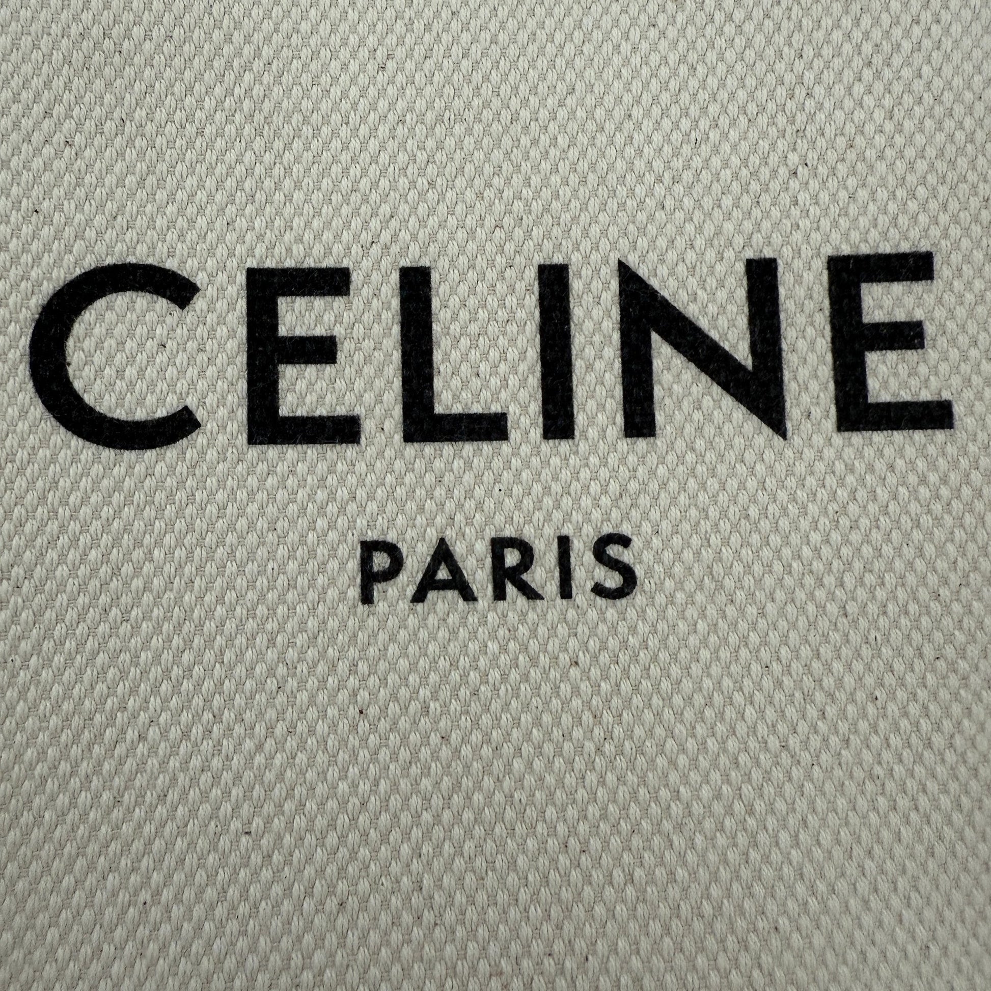 Céline Mini Vertical Cabas Handtasche aus Canvas und Leder Beige / neuwertig Echtheitscheck