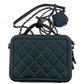 Chanel Filigree Vanity Case Metallic Blau Grün / sehr gut Echtheitscheck