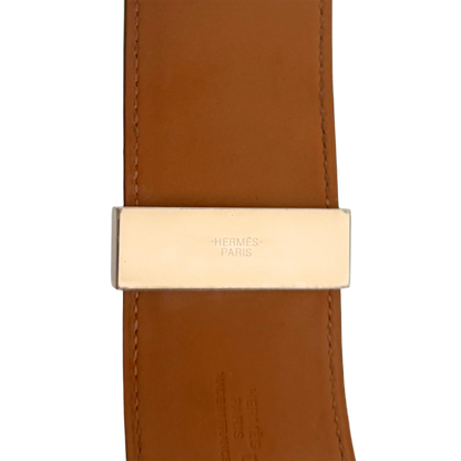 Hermès Collier de Chien aus Alligatorleder Blau / sehr gut Hermès