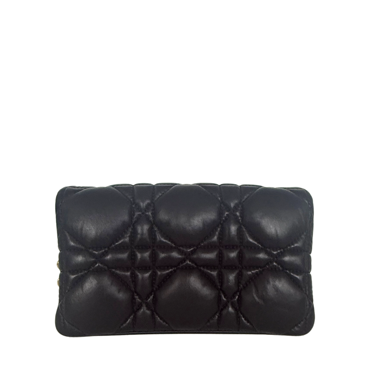 Dior Caro Tasche Small Cannage Kalbsleder Schwarz / sehr gut Dior