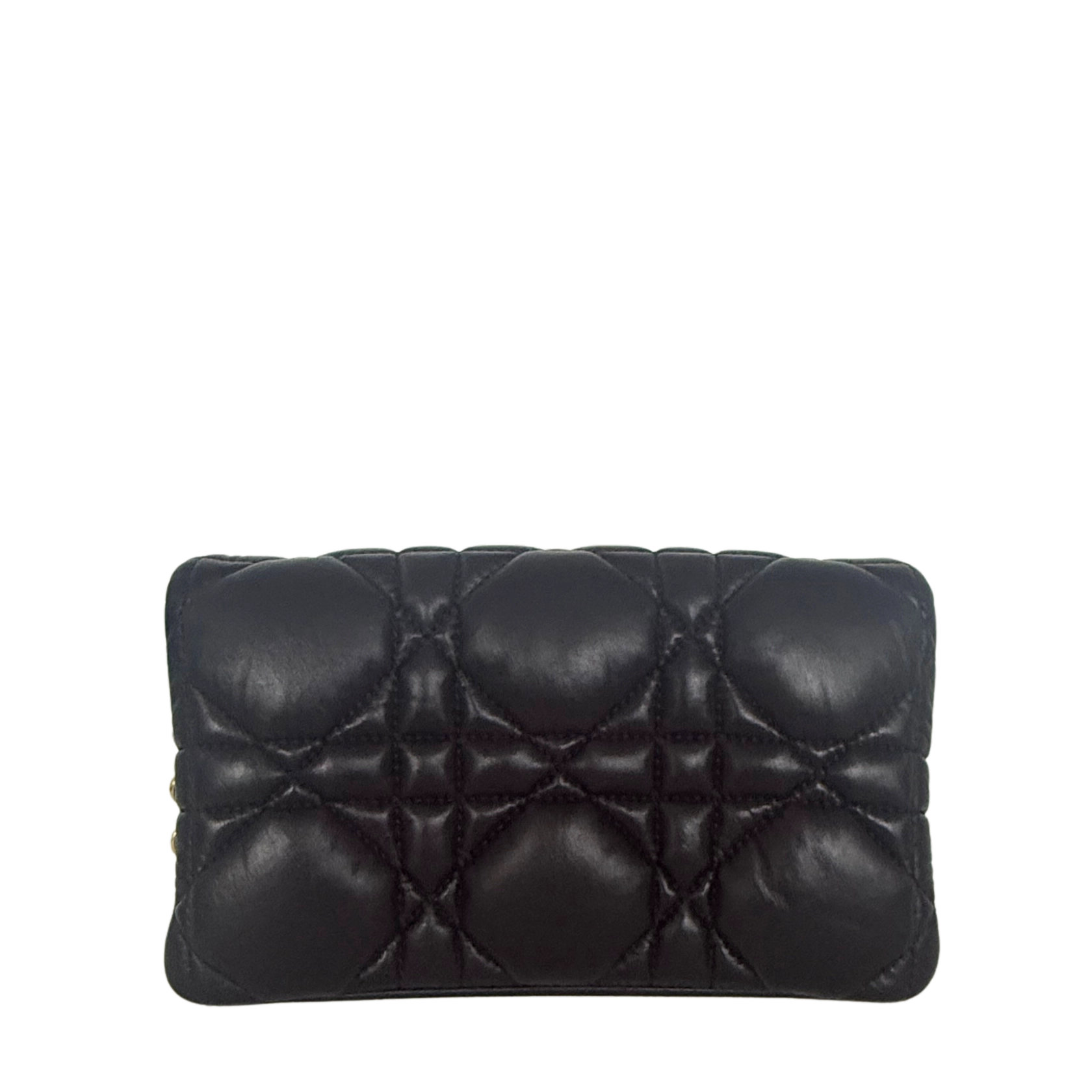 Dior Caro Tasche Small Cannage Kalbsleder Schwarz / sehr gut Dior