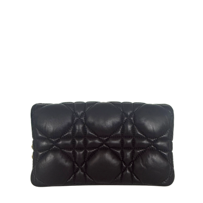 Dior Caro Tasche Small Cannage Kalbsleder Schwarz / sehr gut Dior