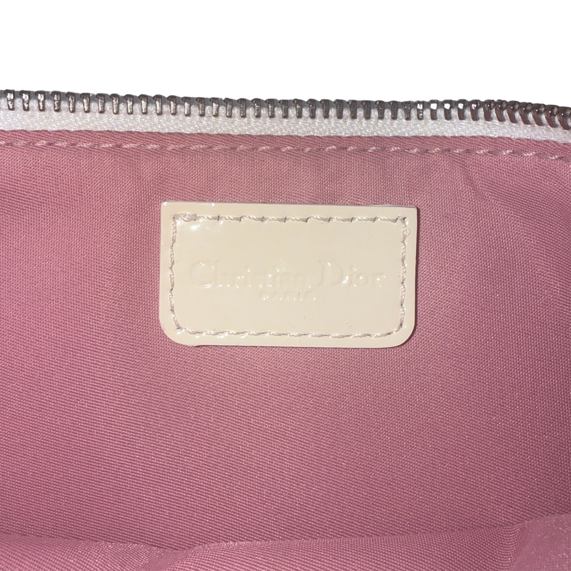 Dior Mini Monogram Satteltasche Vintage Rosa / akzeptabel Dior