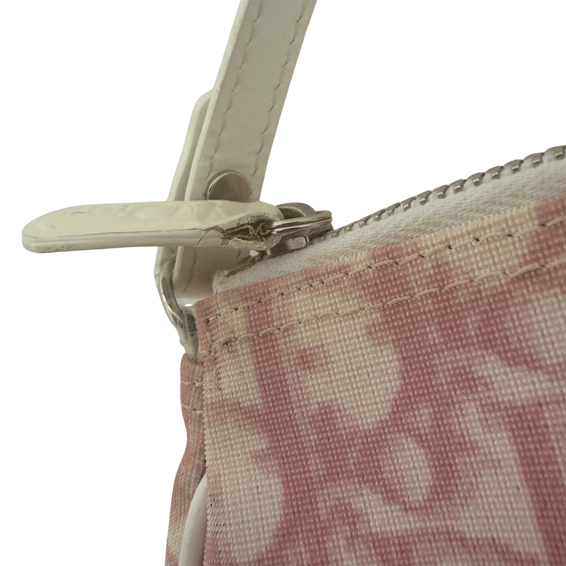 Dior Mini Monogram Satteltasche Vintage Rosa / akzeptabel Dior