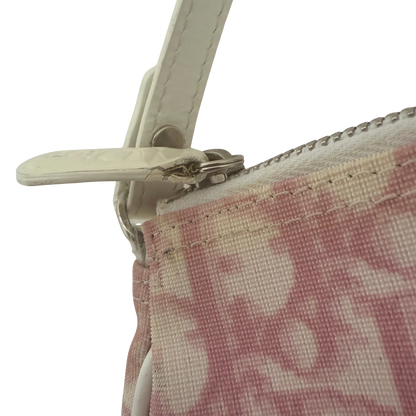 Dior Mini Monogram Satteltasche Vintage Rosa / akzeptabel Dior
