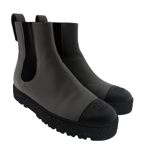 Chanel Boots grau Größe 41 / guter Zustand Chanel