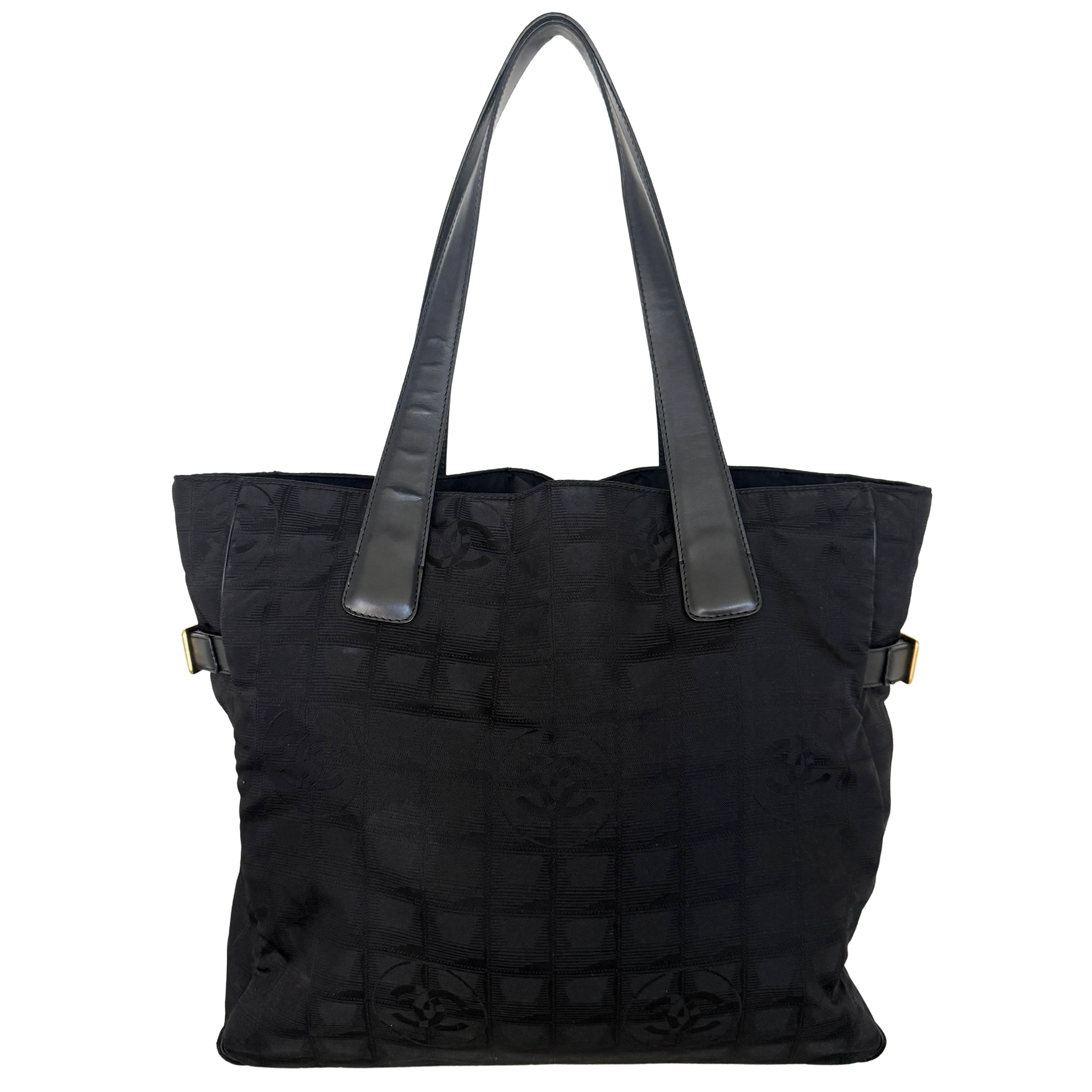 Chanel New Travel Line Tote Bag Schwarz / sehr gut Chanel