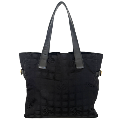 Chanel New Travel Line Tote Bag Schwarz / sehr gut Chanel