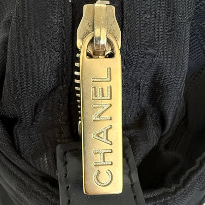 Chanel New Travel Line Tote Bag Schwarz / sehr gut Chanel