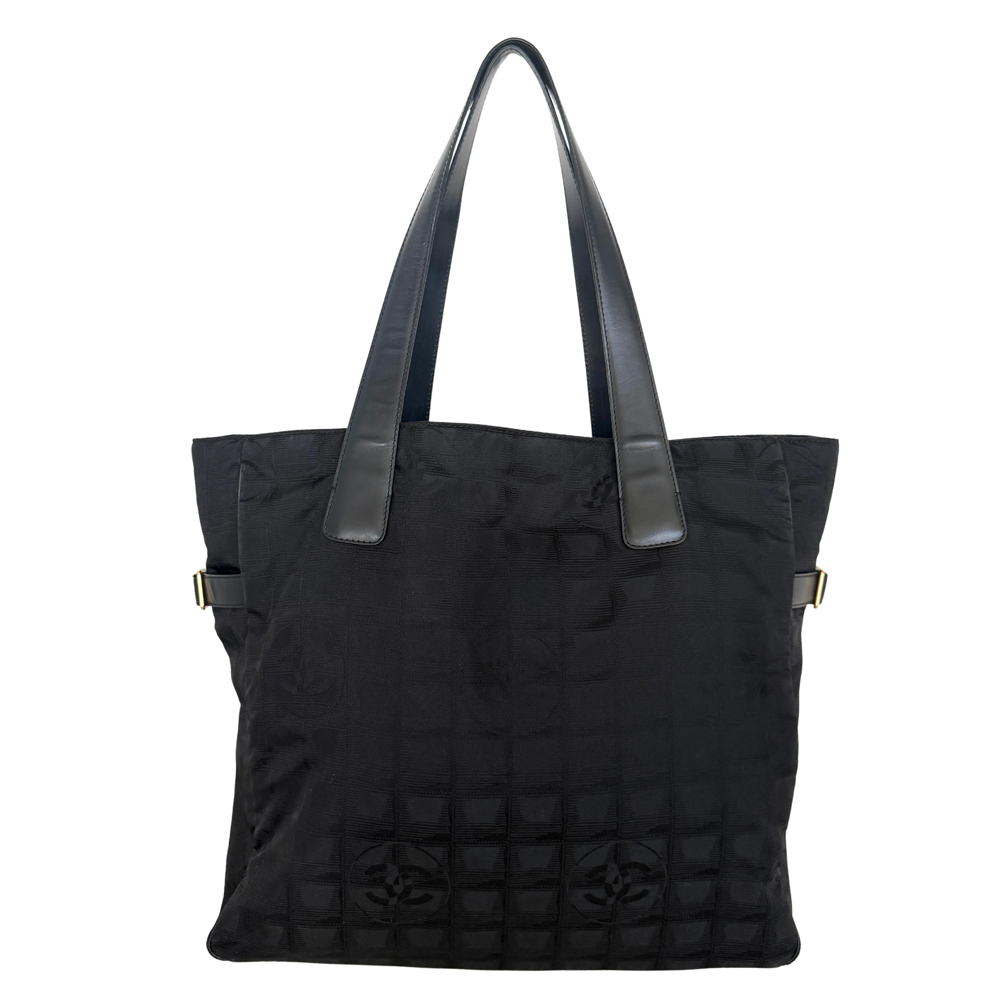 Chanel New Travel Line Tote Bag Schwarz / sehr gut Chanel