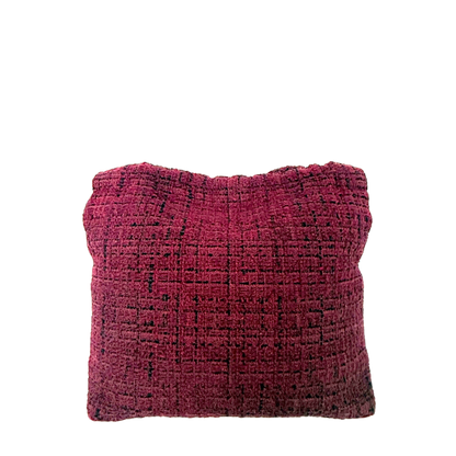 Chanel 22 mittelgroße Hobobag aus Tweed Burgunderrot goldene Hardware / neuwertig Chanel