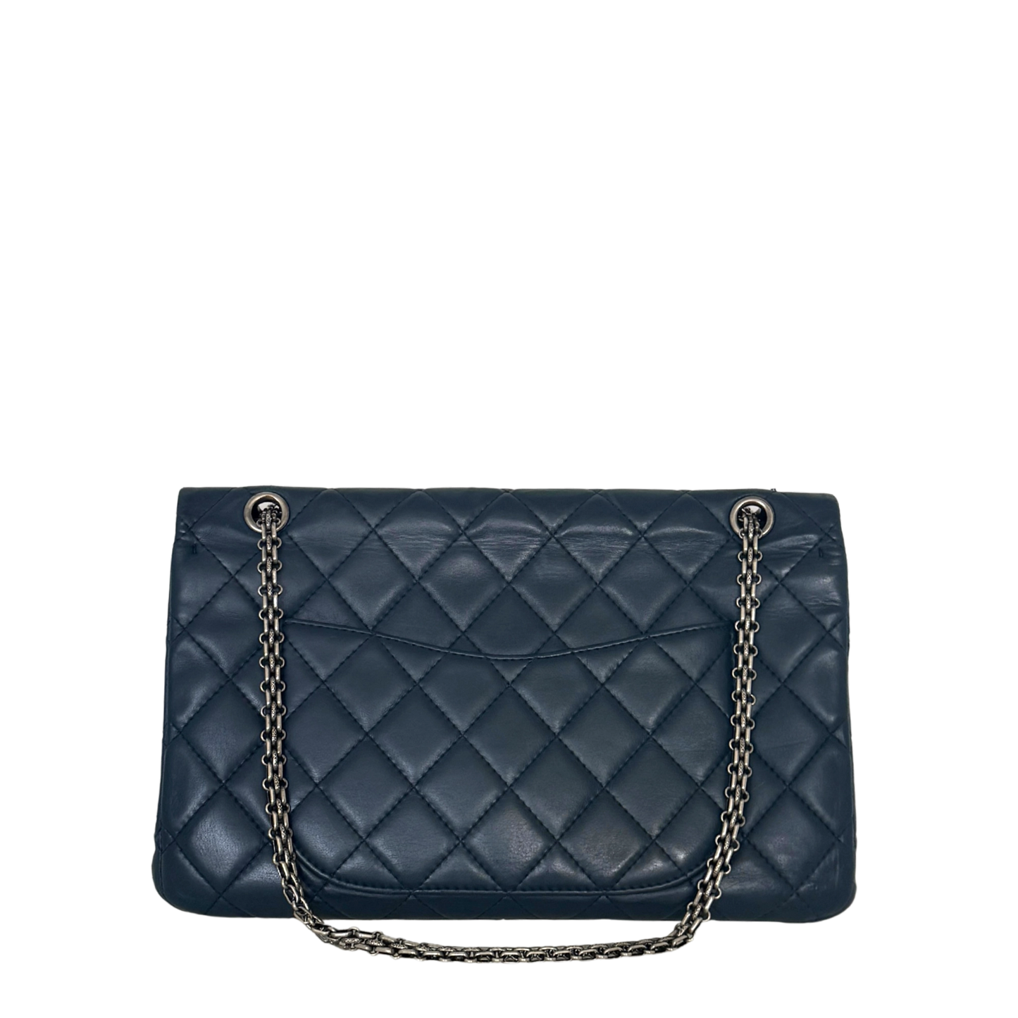 Chanel 2.55 Reissue 227 Double Flap Bag Marineblau / gut Chanel