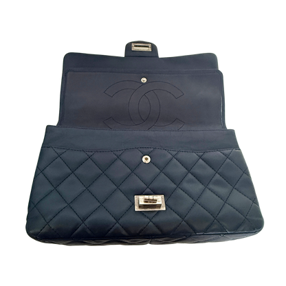 Chanel 2.55 Reissue 227 Double Flap Bag Marineblau / gut Chanel