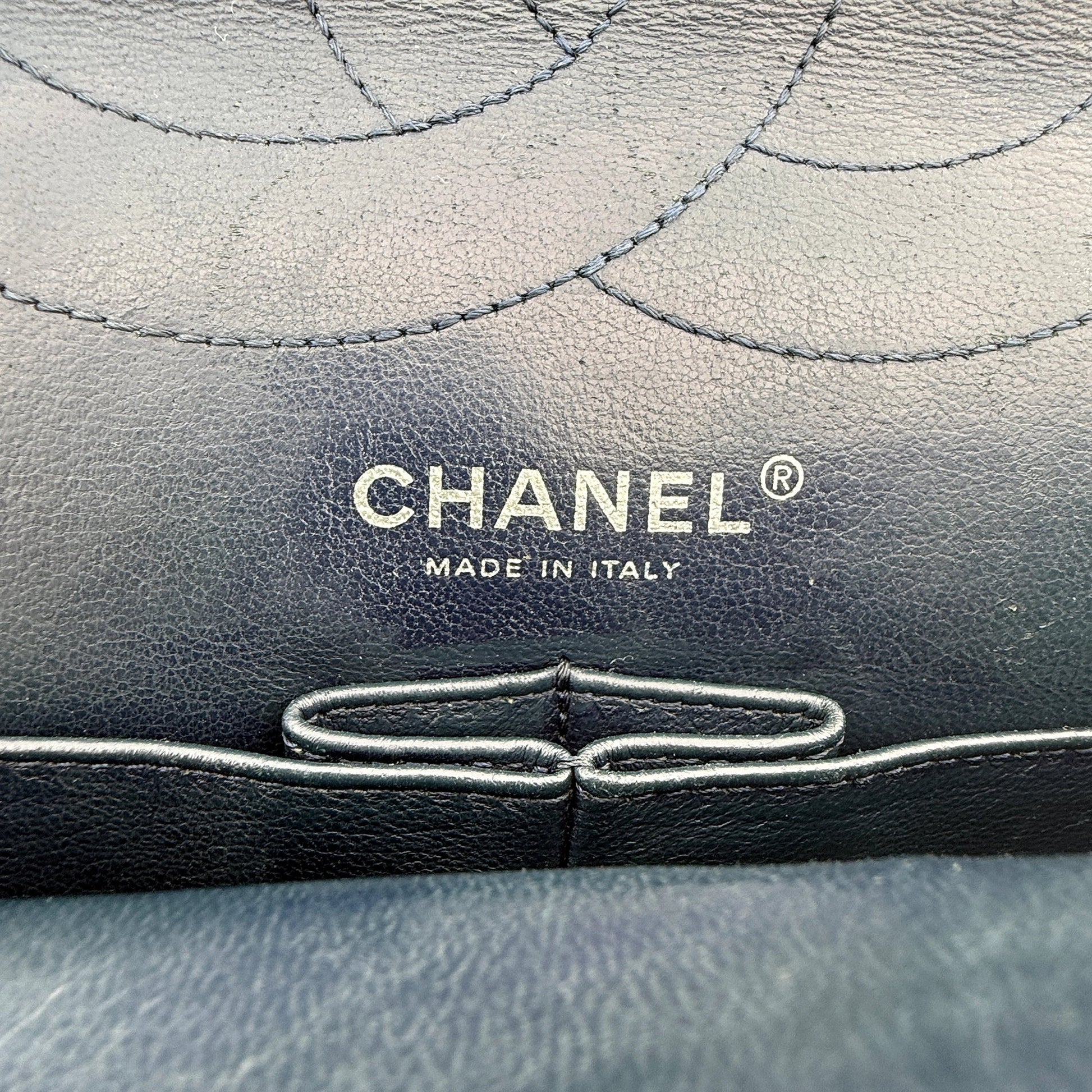 Chanel 2.55 Reissue 227 Double Flap Bag Marineblau / gut Chanel