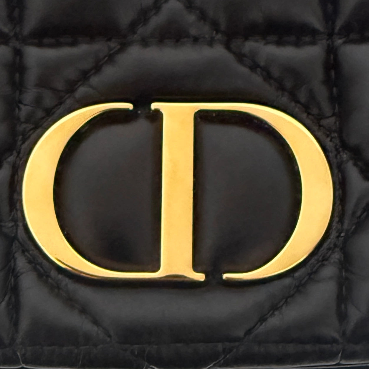 Dior Caro Tasche Small Cannage Kalbsleder Schwarz / sehr gut Dior
