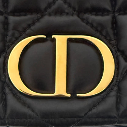 Dior Caro Tasche Small Cannage Kalbsleder Schwarz / sehr gut Dior