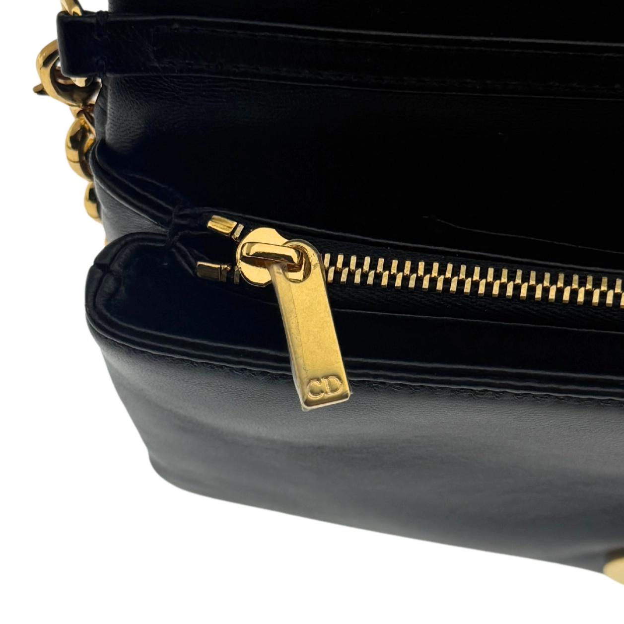 Dior Caro Tasche Small Cannage Kalbsleder Schwarz / sehr gut Dior