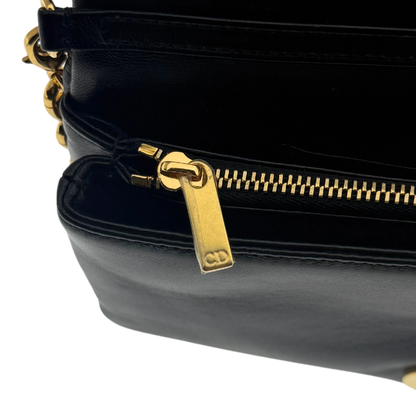 Dior Caro Tasche Small Cannage Kalbsleder Schwarz / sehr gut Dior
