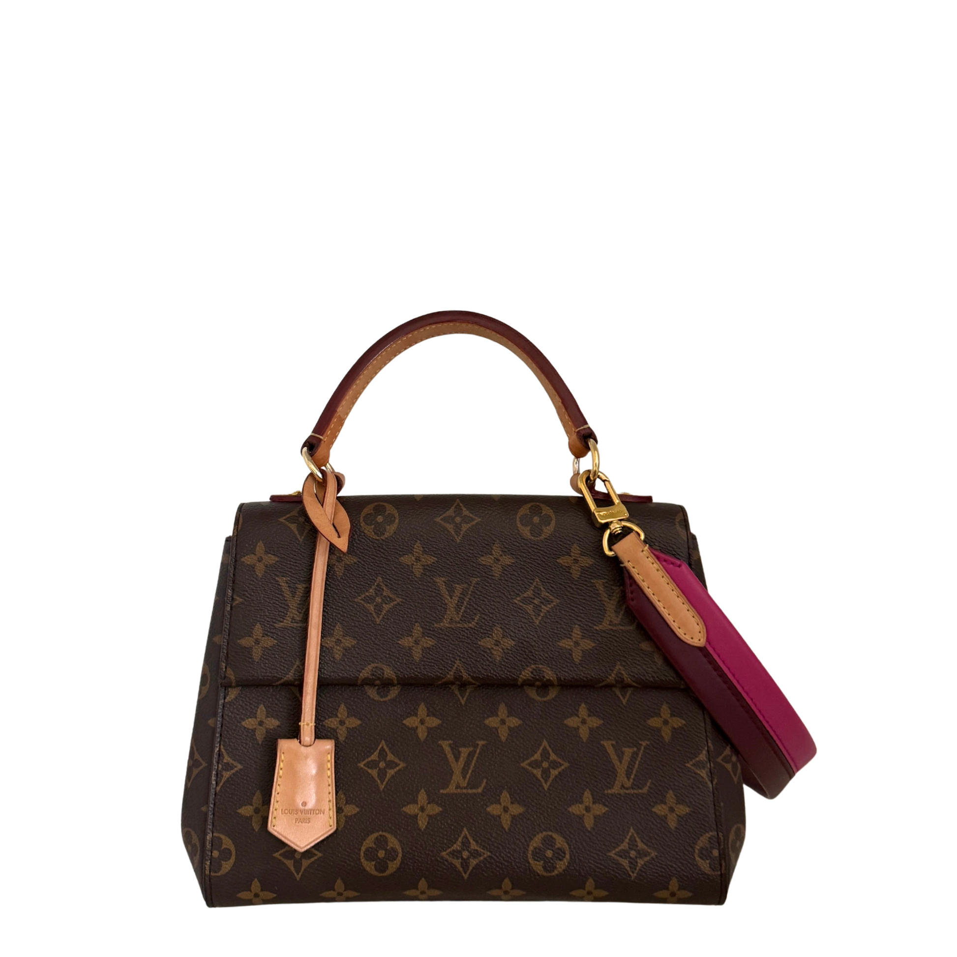 Louis Vuitton Cluny BB Monogram Fuchsia M42738 Fullset / gut Louis Vuitton