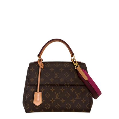 Louis Vuitton Cluny BB Monogram Fuchsia M42738 Fullset / gut Louis Vuitton