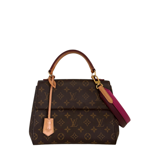 Louis Vuitton Cluny BB Monogram Fuchsia M42738 Fullset / gut Louis Vuitton